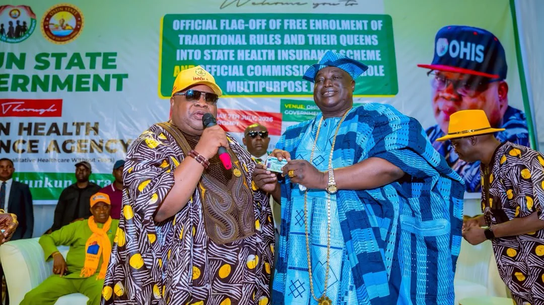 Governor Adeleke Implements Health Insurance Enrolment for Osun Traditional Rulers, Commissions Multipurpose Hall